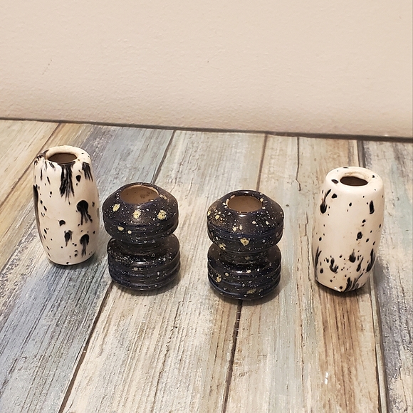 Vintage ceramic beads craft making or macrame wall hanging decor - Picture 1 of 4